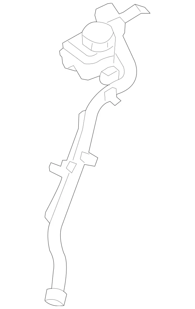 2114705220 - Fuel System: Tank Filler Neck for Mercedes-Benz: CLS500, CLS55 AMG, CLS550, CLS63 AMG Image image