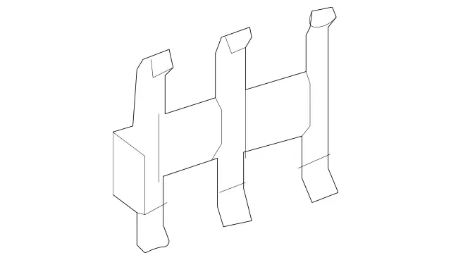 2518101314 - Rear-End Door: Holder for Mercedes-Benz: R320, R350, R500 Image