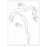 20486031858K64 - : Seat Belt Lap And Shoulder Belt for Mercedes-Benz Image
