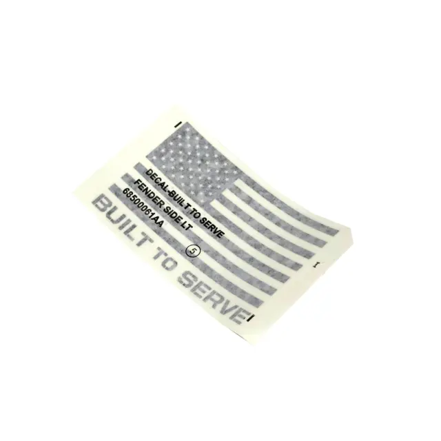68500061AA - : American Flag Decal, Left for Mopar Image