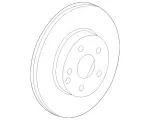1764210212 - : Brake Disc, Vented for Mercedes-Benz: GLA250 Image