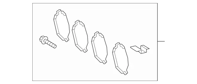 4654235300 - Brakes: Disk Brake Pad for Mercedes-Benz Image