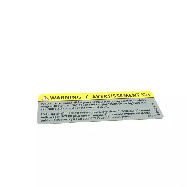 Info Label - Volkswagen (038-010-627)