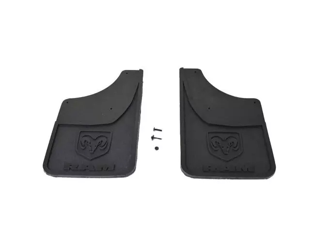 Rear Heavy Duty Rubber Splash Guards For Vehicles With Fender Flares - Mopar (82216223AA)