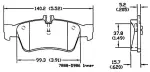 13057142 - Brake: Disc Brake Pad Set for OmniParts Image