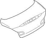 HDC00JK0MM - : Trunk Lid for INFINITI: G25, G35, G37, Q40 Image
