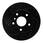 63311005L - : DFC Brake Rotor - Drilled and Slotted - Black for DYNAMIC FRICTION Image