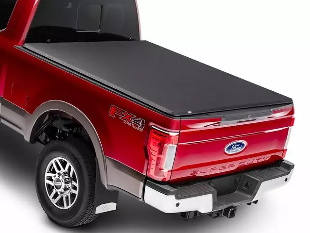 VPC3Z99501A42N - Exterior: Tonneau Cover - Soft Trifold - For 8.0 Bed for Ford: E-350 Super Duty, E-450 Super Duty, F-250 Super Duty, F-350 Super Duty, F-450 Super Duty, F-550 Super Duty Image