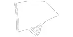 2076701600 - Body: Movable Glass for Mercedes-Benz Image