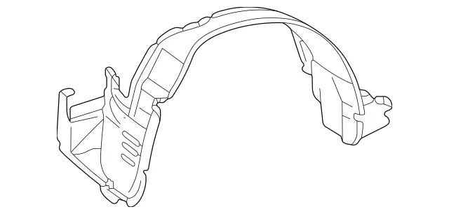 2086901230 - Body: Fender Liner for Mercedes-Benz Image