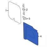 CK4Z6145220AL - Body: Lower Trim for Ford: E-Transit, Transit-150, Transit-250, Transit-350, Transit-350 HD Image