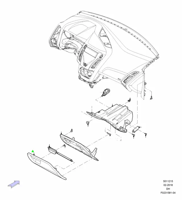 CV6Z5806024AF - Body: Glove Box Door for Ford Image