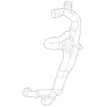 1675017600 - : Coolant Hose for Mercedes-Benz: GLE63 AMG S, GLS63 AMG Image