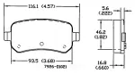 13054175 - : Disc Brake Pad Set for OmniParts Image