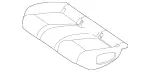 24792000058V58 - : Outer Cover, Rear Seat Cushion for Mercedes-Benz Image