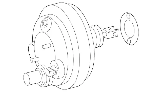 54308930 - Body: Power Booster for Mercedes-Benz Image