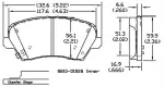 13051328 - : Disc Brake Pad Set for OmniParts Image