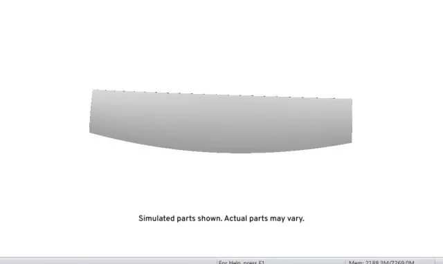 95394650 - Body: Upper Gate Trim for Buick: Encore Image