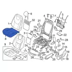 FT4Z5862901DQ - Body: Cushion Cover for Ford Image