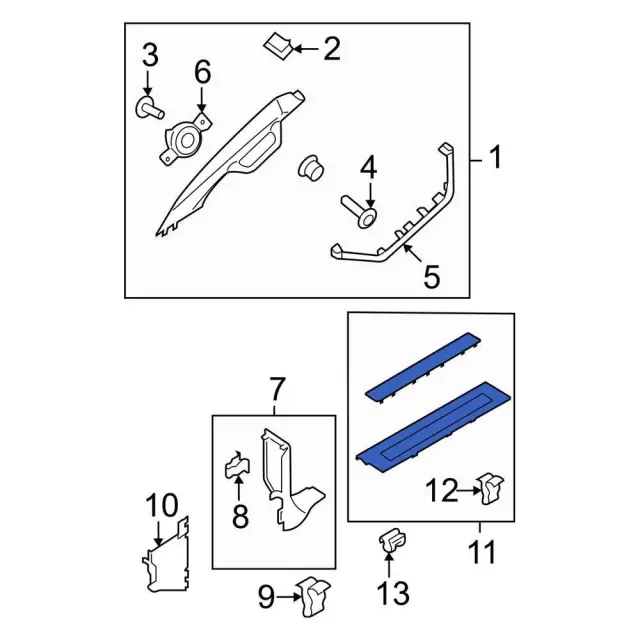 FL3Z1513209AE - : Scuff Plate for Ford: F-150, F-150 Lightning, F-250 Super Duty, F-350 Super Duty, F-450 Super Duty Image