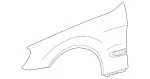 2208800318 - Attachment Parts: Fender, Front for Mercedes-Benz Image