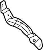 82957CG000 - Body: Grip Handle Mount Bracket for INFINITI: FX35, FX45 Image