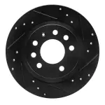 63353006R - : DFC Brake Rotor - Drilled and Slotted - Black for DYNAMIC FRICTION Image