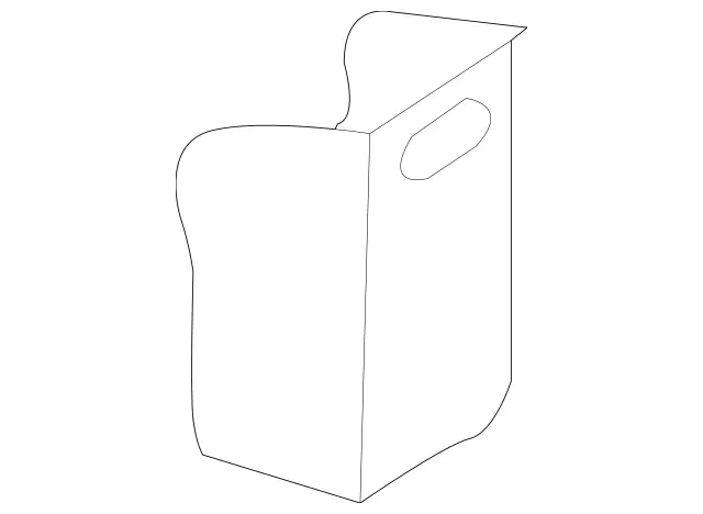 2116830075 - Body: Compartment Box Insert for Mercedes-Benz Image