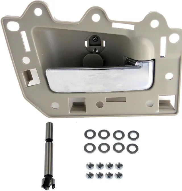 82165 - : Interior Door Handle Chrome Lever, Beige Housing for Dorman Image
