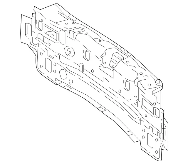 2386402500 - Rear End: Rear-End Center Section for Mercedes-Benz: E400, E450, E53 AMG Image image