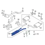 FR3Z5230MC - : Muffler &amp; Pipe Assembly for Ford: Mustang Image