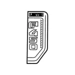 JC3Z16720GE - : Fender Emblem for Ford: F-450 Super Duty Image