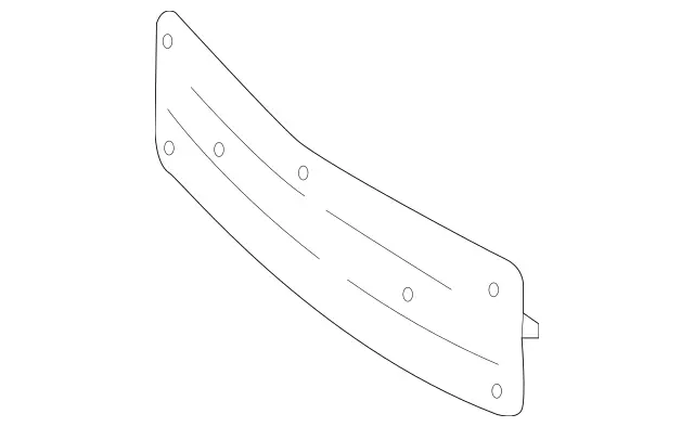 2138850881 - Detachable Parts: License Plate Holder for Mercedes-Benz: E300, E350, E43 AMG, E53 AMG, E63 AMG S Image image