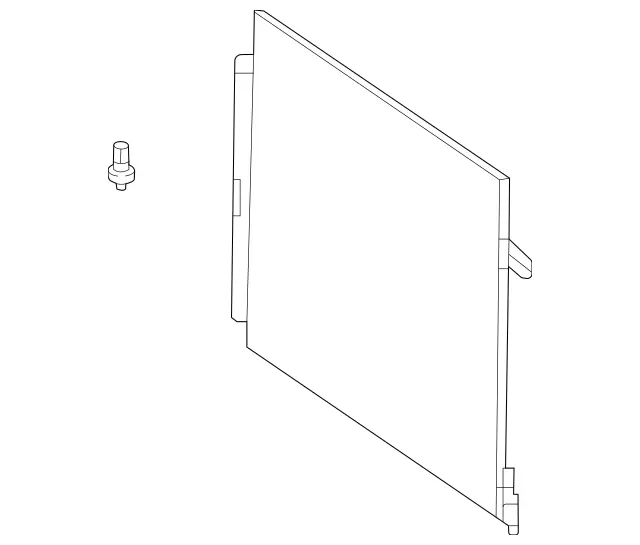 1675001200 - Radiator: Refrigerant Condenser for Mercedes-Benz: G500, G550, G580, G63 4x4 Squared AMG, G63 AMG, GLE350, GLE450, GLE450e, GLE53 AMG, GLE580, GLE63 AMG S, GLS450, GLS580, GLS63 AMG, Maybach GLS600 Image image
