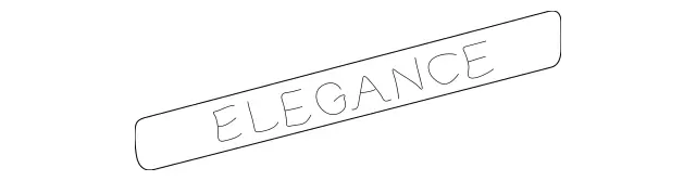 2038171020 - Covering and Lining: Information Label for Mercedes-Benz: C230, C240, C280, C32 AMG, C320, C350, C55 AMG, E320, E500, E55 AMG Image image