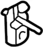 768D1AR000 - Body: Drip Molding Clip for Infiniti Image