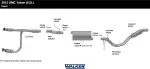 52616 - : Exhaust Pipe 3.763" Inlet (ID) 3" Outlet (OD) for Walker Exhaust Image