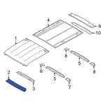 EK4Z6103408B - : Windshield Header for Ford Image