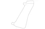156880200064 - Rear-End Door: Cover Trim for Mercedes-Benz Image