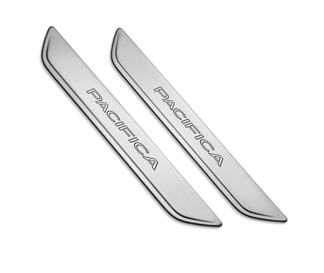82216375AA - Exterior Accessories: 82216375AA Chrysler Voyager Door Sill Guards Stainless Steel 2020-2022 for Chrysler: Pacifica, Voyager Image