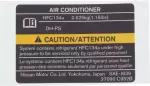 27090C952B - Body: AC Label for Nissan: Altima Image