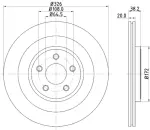 355115582 - : Disc Brake Rotor for Hella Pagid Image