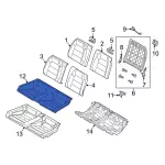 KR3Z6363804BC - Body: Cushion Cover for Ford Image