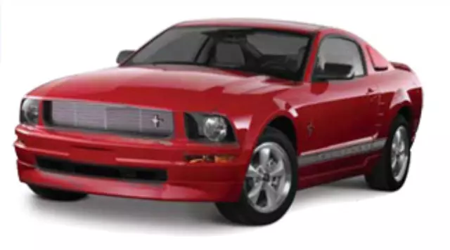 A6MST6320049DAD3 - Exterior: V6-5 Piece, With 3D500 Spoiler - Torch Red for Ford: Mustang Image