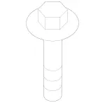 9909511 - Front-End Assembly, Front Panel: Self-Tap. Pan Head Screw for Mercedes-Benz: AMG GT 43, AMG GT 53, AMG GT 63, AMG GT 63 S, AMG GT 63 S E Performance, C350e, C400, C43 AMG, C450 AMG, C63 AMG, C63 AMG S, E63 AMG S Image