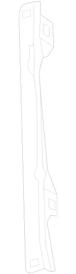 2318801814 - Attachment Parts: Bracket, Fender for Mercedes-Benz: SL400, SL450, SL550, SL63 AMG, SL65 AMG Image