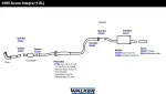 47721 - : Direct Fit Exhaust Resonator and Pipe Assembly for Walker Exhaust Image