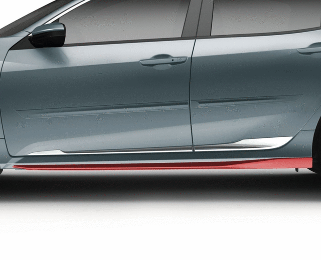 2017-2021 Honda Civic - Spoiler Side Under-Body *R513* (Rallye Red) - Honda (08F04-TEA-181)