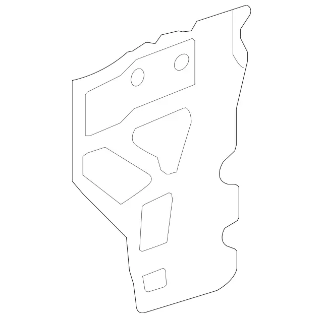 2046200587 - Front-End Assembly, Front Panel: Striker Plate for Mercedes-Benz: C250, C300, C350, C63 AMG, E550, GLK250, GLK350 Image image