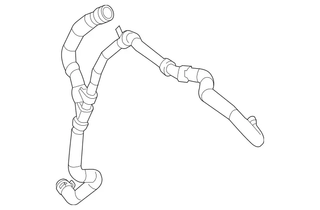 2535013701 - Radiator: Coolant Hose for Mercedes-Benz: GLC63 AMG, GLC63 AMG S Image image